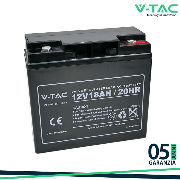 Batteria Piombo 12V 18Ah